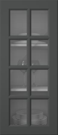 Värvitud uks, Pigment, PM40RUK, Anthracite (clear klaas)