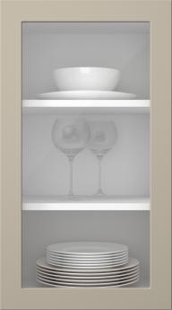 Värvitud uks, Petite, PM60LA, Dune (clear klaas)