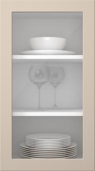 Värvitud uks, Petite, PM60LA, Cashmere (clear klaas)