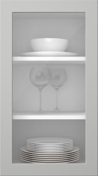 Värvitud uks, Petite, PM60LA, Light Grey (clear klaas)