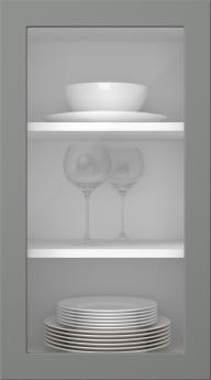 Värvitud uks, Petite, PM60LA, Dust Grey (clear klaas)