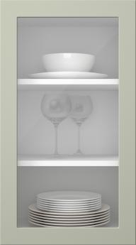 Värvitud uks, Petite, PM60LA, Sage (clear klaas)