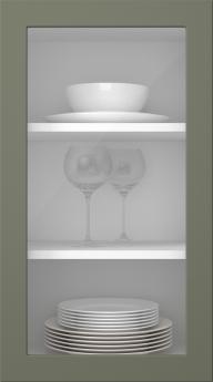 Värvitud uks, Petite, PM60LA, Rosemary (clear klaas)