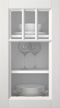 Kasepuidust uks, Woody, PP25KA, Lasuurvalge (clear klaas)