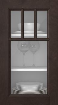 Kasepuidust uks, Woody, PP25KA, Kastan (clear klaas)