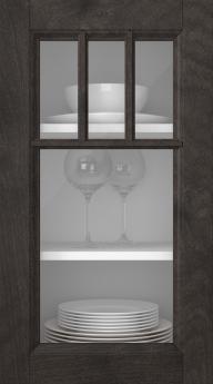 Kasepuidust uks, Woody, PP25KA, Espresso (clear klaas)