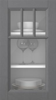 Kasepuidust uks, Woody, PP25KA, Hall (clear klaas)