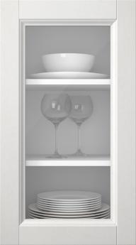 Kasepuidust uks, Woody, PP25LA, Lasuurvalge (clear klaas)