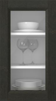 Kasepuidust uks, Woody, PP25LA, Tume šokolaad (clear klaas)