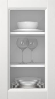 Kasepuidust uks, Woody, PP25LA, Valge (clear klaas)