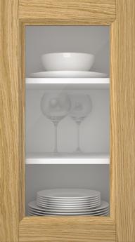 Tammepuidust uks, Woody, PP25LA, Õlitatud (clear klaas)