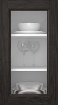 Tammepuidust uks, Natural, PP54LA, Espresso (clear klaas)