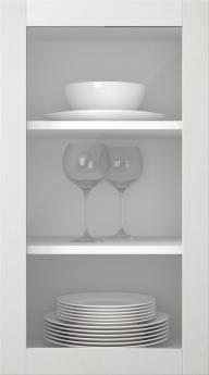 Kasepuidust uks, Frame, PP60LA, Lasuurvalge (clear klaas)