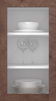 Kasepuidust uks, Frame, PP60LA, Pekaanipähklid (clear klaas)