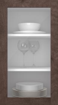 Kasepuidust uks, Frame, PP60LA, Pähkli (clear klaas)