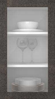 Kasepuidust uks, Frame, PP60LA, Tumehall, Lakitud (clear klaas)