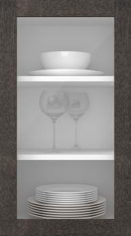 Kasepuidust uks, Frame, PP60LA, Tumehall, Õlitatud (clear klaas)