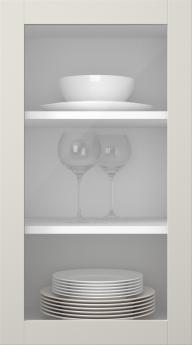 Kasepuidust uks, Frame, PP60LA, Chalk (clear klaas)