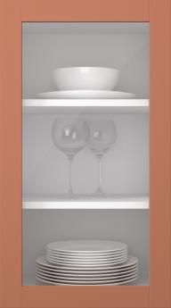 Kasepuidust uks, Frame, PP60LA, Brick (clear klaas)