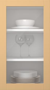 Kasepuidust uks, Frame, PP60LA, Mustard (clear klaas)