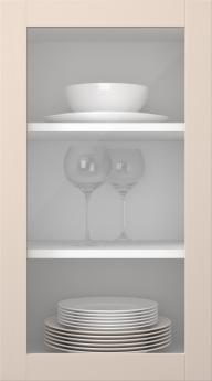 Kasepuidust uks, Frame, PP60LA, Ivory (clear klaas)