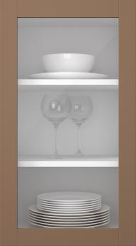 Kasepuidust uks, Frame, PP60LA, Chocolate (clear klaas)