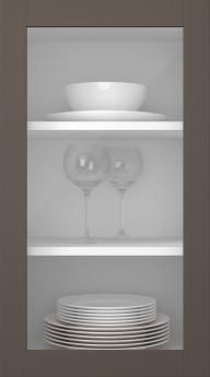 Kasepuidust uks, Frame, PP60LA, Cacao (clear klaas)