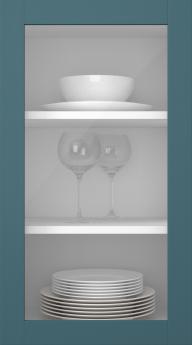 Kasepuidust uks, Frame, PP60LA, Petrol (clear klaas)