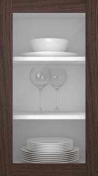 Tammepuidust uks, Frame, PP60LA, Pähkli (clear klaas)