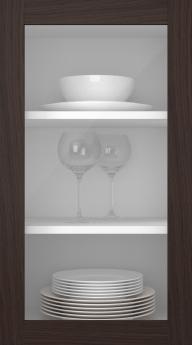 Tammepuidust uks, Frame, PP60LA, Kastan (clear klaas)