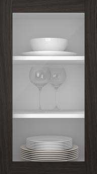 Tammepuidust uks, Frame, PP60LA, Espresso (clear klaas)