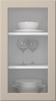 Värvitud uks, Round, SM60LA, Cashmere (clear klaas)