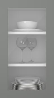 Värvitud uks, Preesens, TM10LA, Dust Grey (clear klaas)