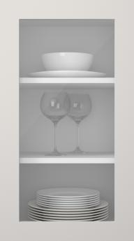 Värvitud uks, Style, TM40LA, Arctic White (clear klaas)