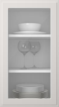 Värvitud uks, Step, TM65LA, Arctic White (clear klaas)