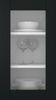 Värvitud uks, Effect, TMU10LA, Must (clear klaas)