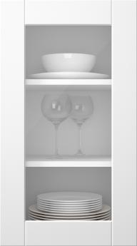 Värvitud uks, Effect, TMU10LA, Valge (clear klaas)