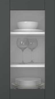 Värvitud uks, Stripe, TMU11LA, Anthracite (clear klaas)