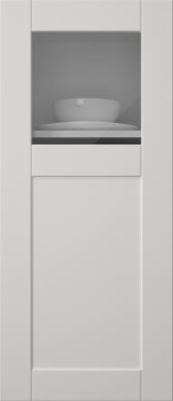 Värvitud uks, Simple, TMU13KPOLA, Hall (clear klaas)