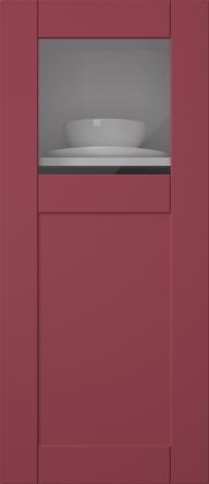 Värvitud uks, Simple, TMU13KPOLA, Cranberry (clear klaas)