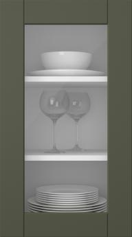 Värvitud uks, Simple, TMU13LA, Moss (clear klaas)