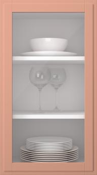 Kasepuidust uks, Format, TP68LA, Peach (clear klaas)