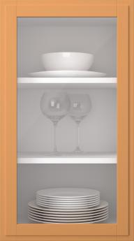 Kasepuidust uks, Format, TP68LA, Saffron (clear klaas)