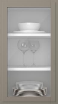 Kasepuidust uks, Format, TP68LA, Stone Grey (clear klaas)