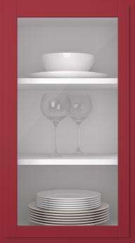 Kasepuidust uks, Format, TP68LA, Cranberry (clear klaas)