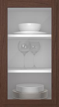 Tammepuidust uks, Format, TP68LA, Pekaanipähklid (clear klaas)