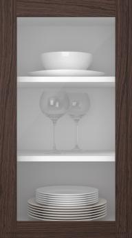 Tammepuidust uks, Format, TP68LA, Pähkli (clear klaas)