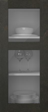 Kasepuidust uks, M-Concept, WS21KPOLA2, Tume šokolaad (clear klaas)