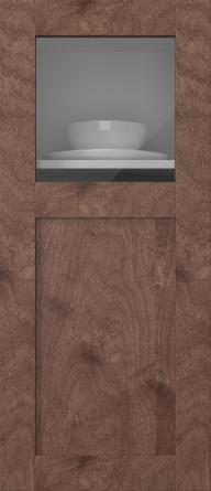 Kasepuidust uks, M-Concept, WS21KPOLA, Pekaanipähklid (clear klaas)