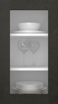 Kasepuidust uks, M-Concept, WS21LA, Tume šokolaad (clear klaas)